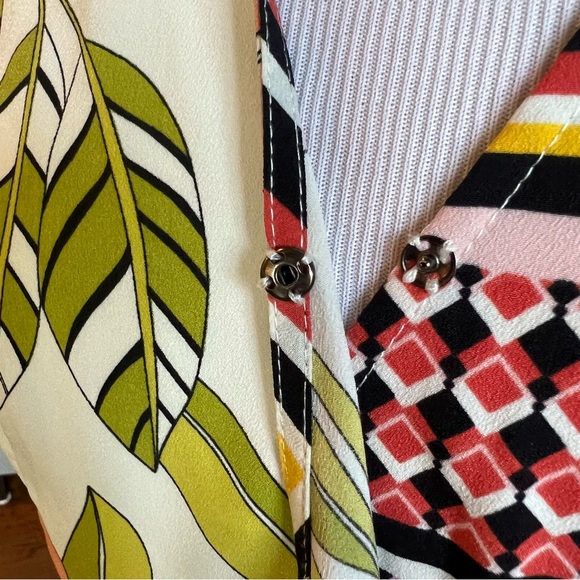 Who What Wear Maxi Floral Wrap Dress Size Small Scarf Print Long Length Colorful - Picture 8 of 16